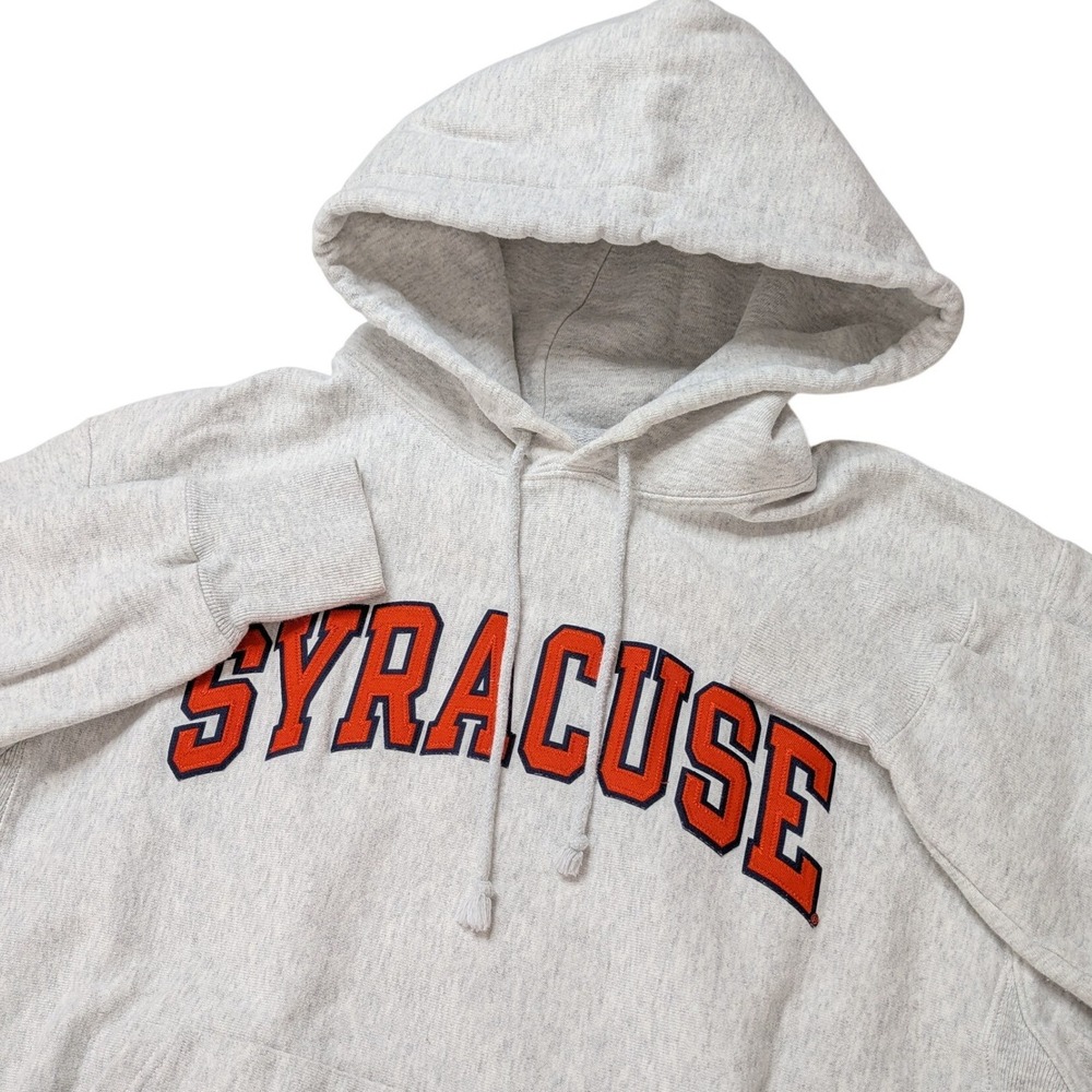Champion Reverseโ Weave Syracuse University Hoodie Men's L Gray Orange NCAA